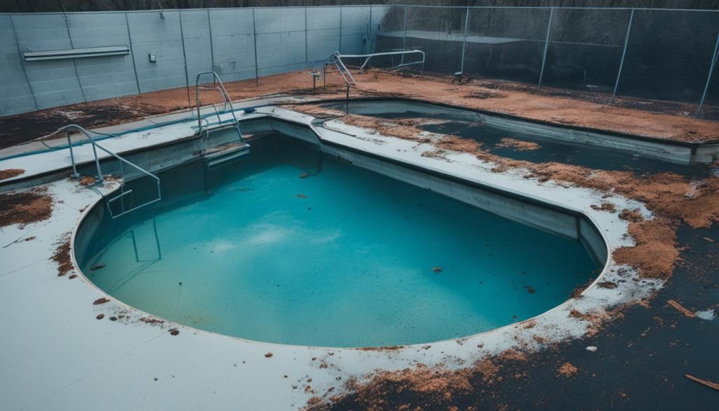 how long can you leave a pool empty