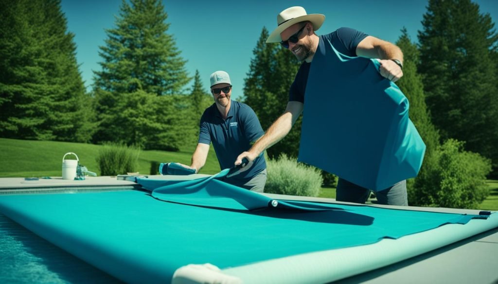 how to install a solar pool cover