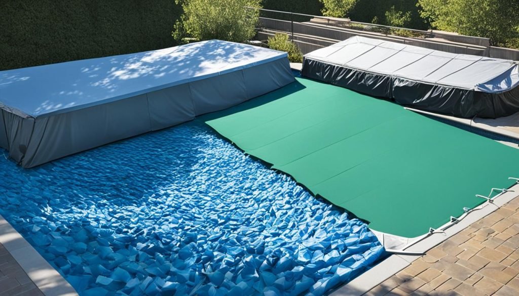mesh vs solid pool cover